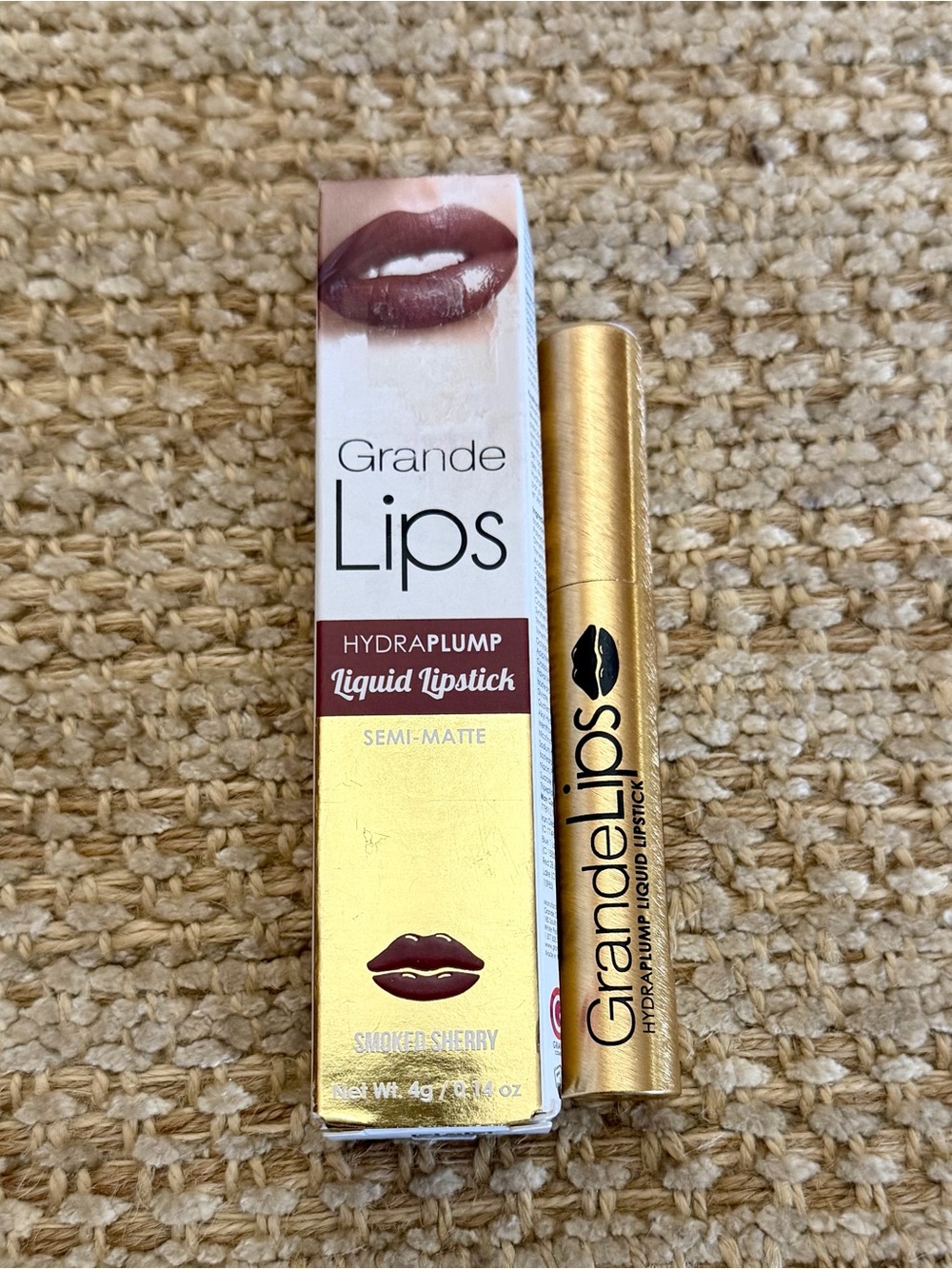 Grande Lips Hydraplump liquid lipstick-Smoked Sherry Brown